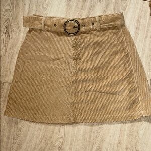 American Eagle Beige Corduroy Skirt